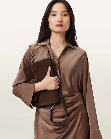 Ondine Suede Shoulder Bag