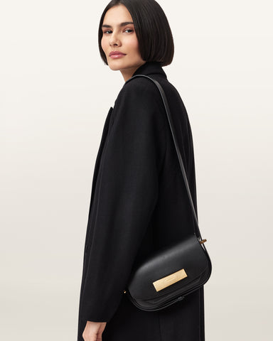 Etta Leather Satchel Crossbody Bag