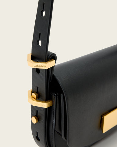 Etta Leather Satchel Crossbody Bag