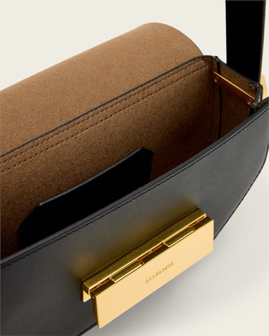 Etta Leather Satchel Crossbody Bag