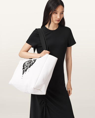 Izzy Heart Large Knitted Tote Bag