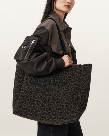 Izzy Leopard Large Tote Bag