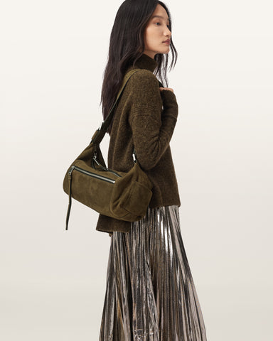Vega Suede Shoulder Bag