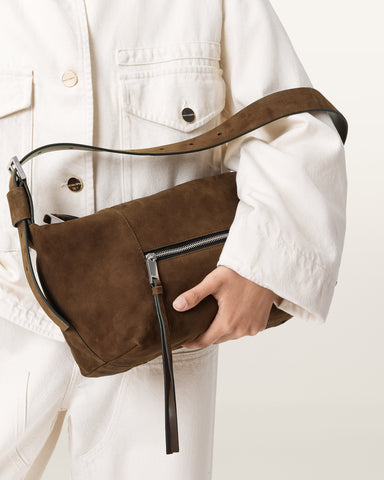 Vega Suede Shoulder Bag