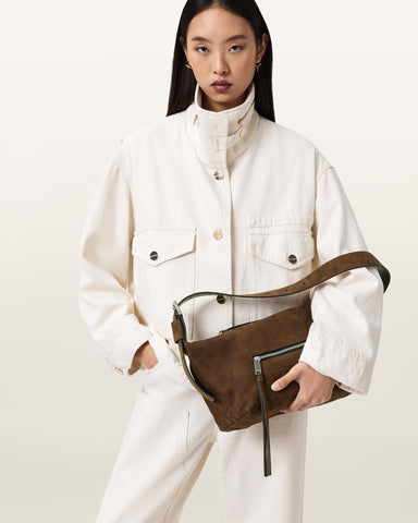 Vega Suede Shoulder Bag