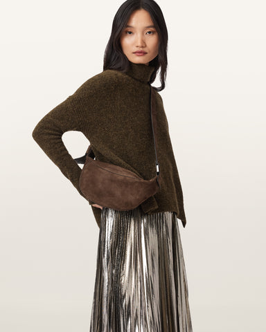 Luna Slouchy Suede Crossbody Bag