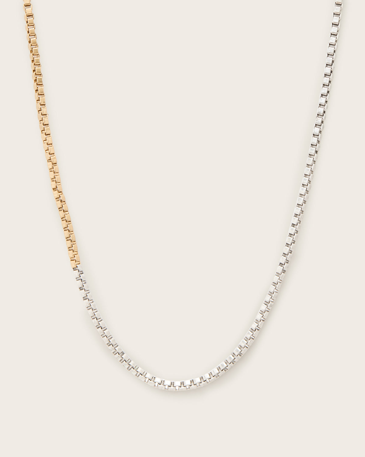 Box Two Tone Necklace