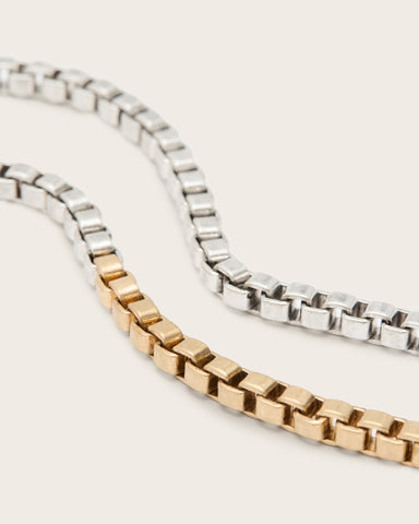 Box Two Tone Necklace