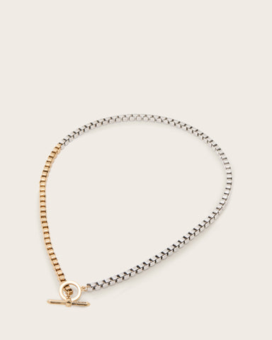 Box Two Tone Necklace