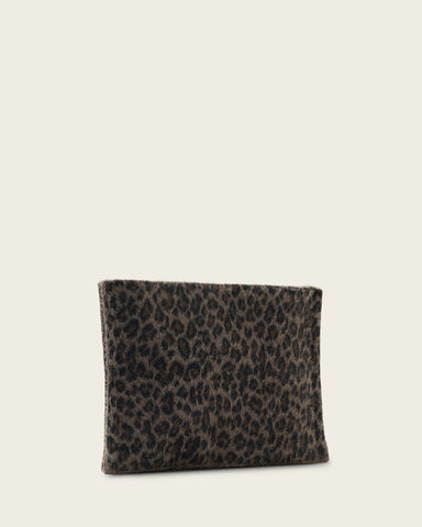 Izzy Leopard Clutch