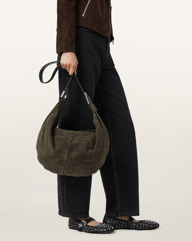Luna Slouchy Suede Shoulder Bag