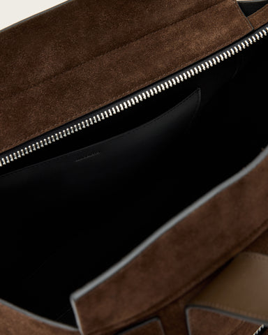 Perez Suede Shoulder Bag