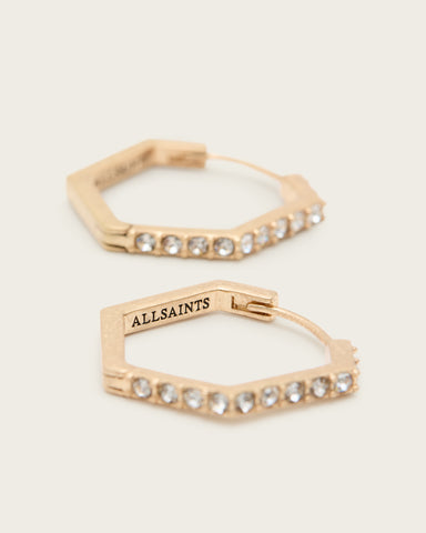 Hattie Hex Hoop Earrings