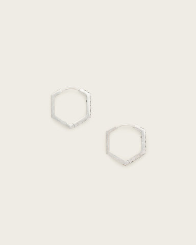 Hattie Hex Hoop Earrings
