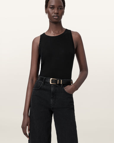 Tess Skinny Leather Belt