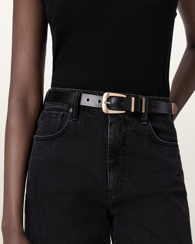 Tess Skinny Leather Belt
