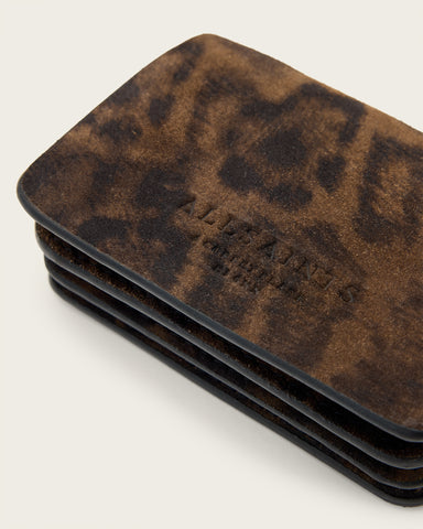 Honore Leopard Print Suede Crossbody Bag