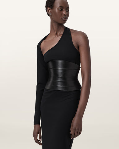 Ceri Wide Leather Belt