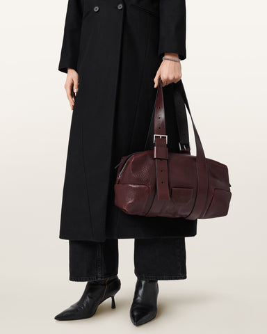 Ares Grain Leather Shoulder Bag