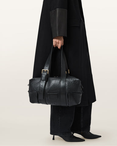 Ares Grain Leather Shoulder Bag