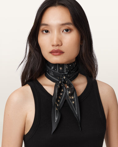 Jett Silk Skinny Scarf