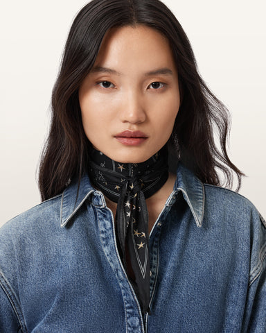 Jett Silk Skinny Scarf