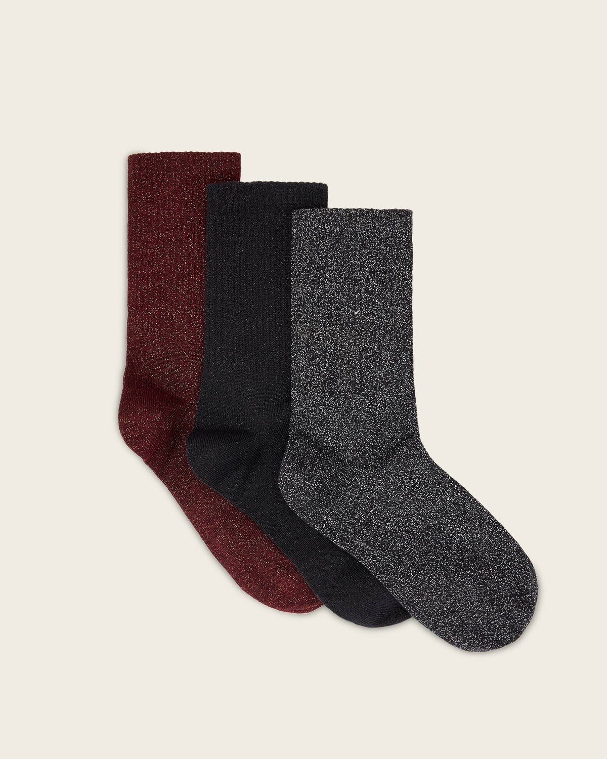 Metallic Socks 3 Pack