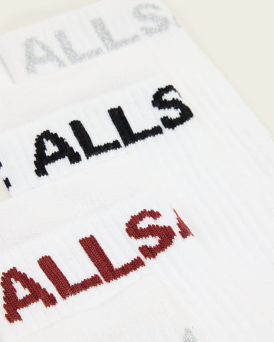 Jae Logo Socks White Multi Pack