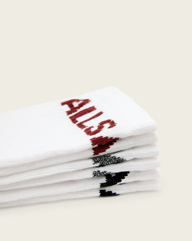 Jae Logo Socks White Multi Pack