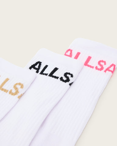 Jae Logo Socks White Multi Pack