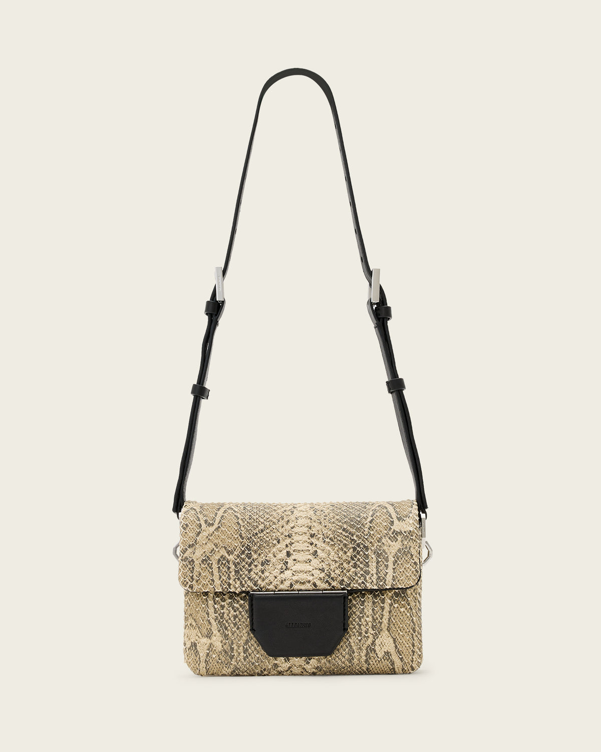 Jupiter Leather Snake Crossbody Bag
