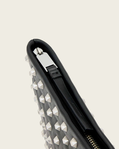 Bettina Embellished Leather Clutch