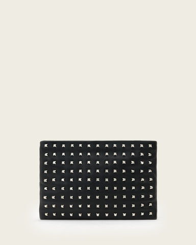 Bettina Embellished Leather Clutch