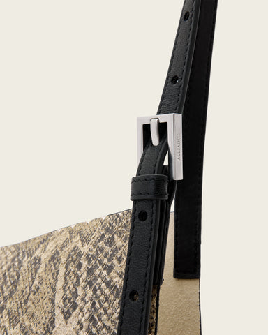 Ara Leather Snake Tote Bag