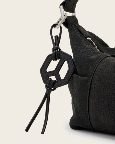 Leather Peace Keyring