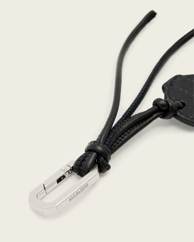 Heart Banner Leather Keyring