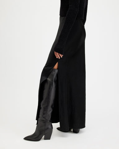 Reina Knee High Pointed Leather Boots