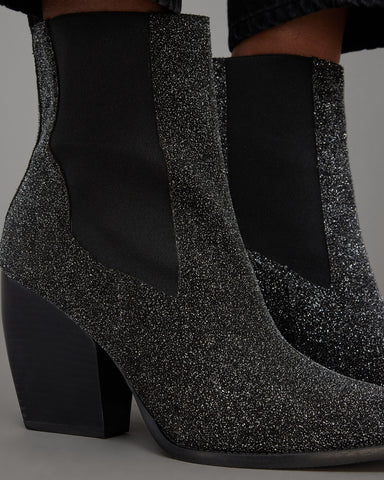 Ria Leather Sparkle Boots