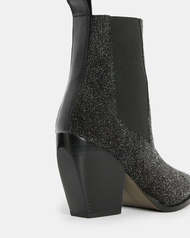 Ria Leather Sparkle Boots