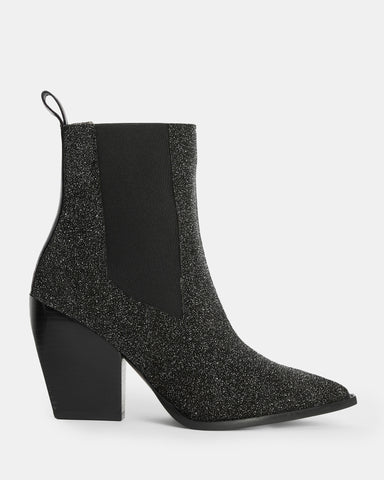 Ria Leather Sparkle Boots