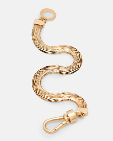 Flat Snake Gold-Tone Bracelet