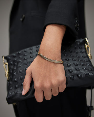 Flat Snake Gold-Tone Bracelet