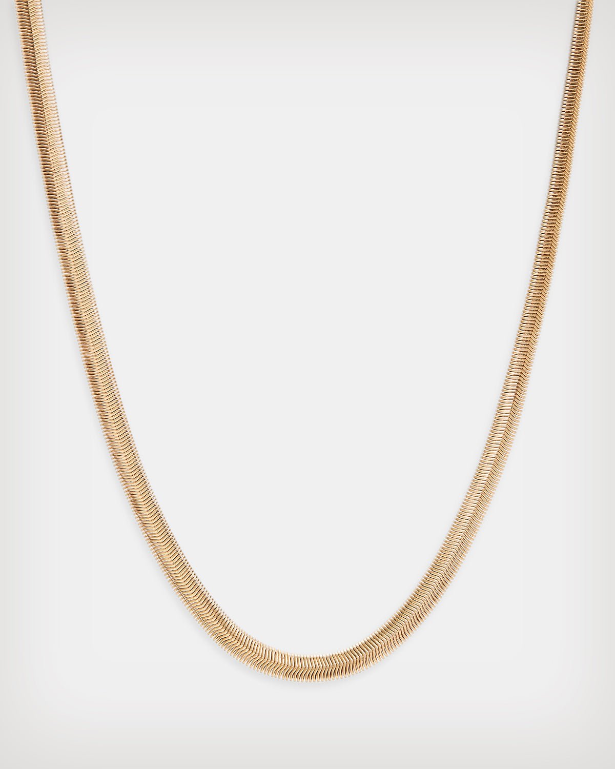 Flat Snake Gold-Tone Necklace