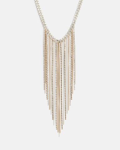 Katryna Fringed Multi Tonal Necklace