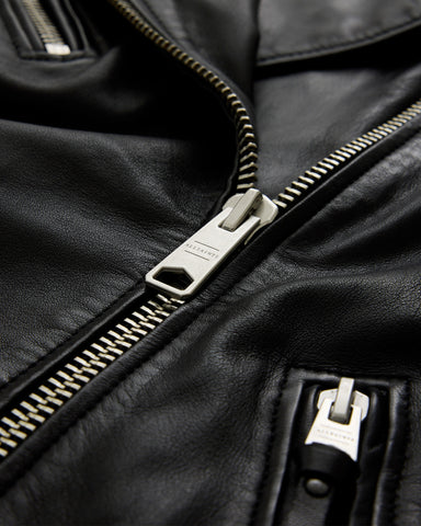 Billie Oversized Leather Biker Jacket