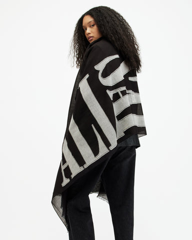 Oppose Large Oblong Logo Scarf